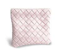 Wuflyover Kiss Lock Coin Purse - Compact & Portable, Secure Closure, Available in S & M Sizes, Stylish Woven-Look Design, Pink, M