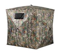 Wufuuoa Portable Hunting Blind,270°Full See Through Pop-Up Ground Blind with Windproof Curtain,Hunting Tent Ground Blinds for 2-3 Person Camouflage Concealed Hidden Huntings Camouflage