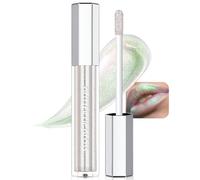 Wugbc Glitter Lip Gloss Mermaid Chrome Liquid Lipstick, Non-Sticky Shimmer Holographic Metallic Lips Long Lasting Waterproof Smooth Sparkly Diamond Highly Pigment Lip Stain Makeup for Women