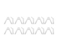 WUGHVS 10pcs Action Figure Display Stand, Multipurpose Plastic Flexible Holder Base, Compatible with SD BB HG 1/144 Scale Figures, ABS Material for Model Collection and Home Decor (Transparent)