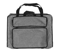 WUGHVS Foldable Art Bag, Large Capacity Sketching Board Bag, Durable Canvas Drawing Supply Carrier with Shoulder Strap for Artists and Students on the Go (Grey)