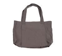 WUGHVS Foldable Yoga Mat Bag, Large Capacity Canvas Tote for Gym Travel, Oversized Inner Pocket Yoga Mat Carrier with Shoulder Strap for Women Men Outdoor Sports (Gray)