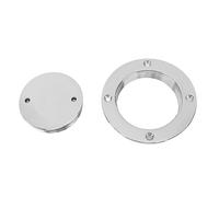 WUGHVS Marine Grade Stainless Steel 316 Round Deck Hatch Cover, Boat Deck Hatch Lid, Polished Mirror Finish Round Access Hatch Plate for Yacht and Marine Inspection Use (3in (1351SA))