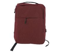 WUGHVS Travel Laptop Backpack, Unisex Work Laptop Backpack with USB Charging Port, Oxford Fabric Carry On Daypack for Men Women, Lightweight Computer Bag with S - Shaped Shoulder Straps (Red)