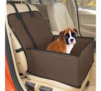 Wuglo Extra Stable Dog Car Seat with Seat Belt - Reinforced Walls and Waterproof Puppy Car Seat for Small Dogs up to 12 kg
