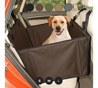 Wuglo Extra Stable Dog Car Seat with Seat Belt - Waterproof and Robust Design for the Back Seat with 4 Fastening Straps for Medium-Large Dogs up to 26 kg