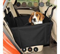 Wuglo Extra Stable Dog Car Seat with Seat Belt - Waterproof and Robust Design for the Back Seat with 4 Fastening Straps for Medium-Large Dogs up to 18 kg