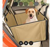 Wuglo Extra Stable Dog Car Seat with Seat Belt - Waterproof and Robust Design for the Back Seat with 4 Fastening Straps for Medium-Large Dogs up to 26 kg