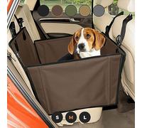 Wuglo Extra Stable Dog Car Seat with Seat Belt - Waterproof and Robust Design for the Back Seat with 4 Fastening Straps for Medium-Large Dogs up to 18 kg