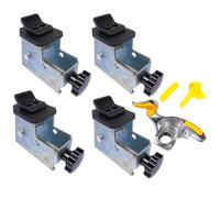 WUGMCNFBC 4-Piece Tire Changer Adapter Kit with Duck Head - Compatible with ATV & Motorcycle Tires, Includes Metal Rim Clamps and Mount/Demount Duck Head for Tire Changing Machines