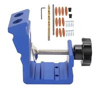 WUGMCNFBC Pocket Hole Jig Tool Kit, Aluminum Alloy Woodworking Oblique Hole Locator Set Portable Carpentry Locator with Accessories for Pocket Holes