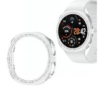 Wugongyan Compatible with Samsung Galaxy Watch 8 44mm Protector Case Bling Single Row Crystal Diamonds Hard PC Protective Case Edge Protector for Galaxy Watch 8 Accessories(Clear, 44mm)