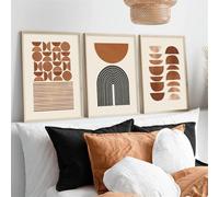 WUHBCZ Art Posters,3 Pieces-Modern Geometric Line Abstract Wall Art Posters Canvas Painting Print Pictures Artwork for Living Office Room Interior Home Decor-40 * 50cm/16 * 20inch (No Frame)