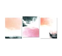 WUHBCZ Art Prints-Scandinavian Abstract Wall Art Prints Pink Canvas Painting Pastel Art Poster Modern Pictures Living Kitchen Office Home Room Decoration-40 * 60cm*3/16 * 24inch*3Pcs (No Frame)