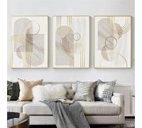 WUHBCZ Wall Posters-Abstract Modern Block Color Wall Art Geometric Marbling Gold Canvas Painting Poster Prints Pictures for Living Office Home Decoration Artwork-40 * 60cm/3PCS (No Frame)