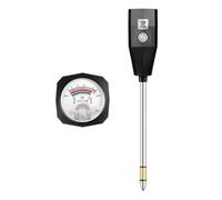 WUHGI 2 in 1 Handheld Soil Ph Meter Moisture Tester Metal Probe Sensor Garden Flowers Plants Soil Acidity Humidity Tester No Battery
