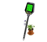 WUHGI Digital 6 In 1 Multifunctional Soil PH EC Meter Farm Garden Fertility Moisture Test Detector Sunlight Monitor For Flower Plants