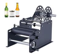 WUHGI Semi-Automatic Round Bottle Labeling Machine, Adjustable Speed for Efficient Labeling, Ideal for Cans, Bottles, Cosmetics, and Beverages