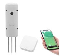 WUHGI Soil Test Kit Wireless Soil Moisture Meter Temperature Humidity Tester Plant Monitor IP67 Waterproof Detector for Garden Planting for Garden, Farm, Lawn Care