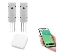 WUHGI Soil Test Kit Wireless Soil Moisture Meter Temperature Humidity Tester Plant Monitor IP67 Waterproof Detector for Garden Planting for Garden, Farm, Lawn Care