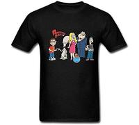 Wuhu Cartoon American Dad T Shirt Mens Cotton (M)
