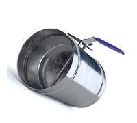 WUIIEN 1pcs Air Volume Control Valve Round Pipe Valve Manual Galvanized Tin Handle Air Valve Manual Air Damper Valve Ventilation Damper Switch(80mm)