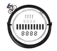 Wuiowppic Bicycle Gear Cable Kit Bike Rear Mountain Universal Shift Set with Front Brake Cables for Bicycles Accessory for & Road Change Housing (Black)