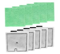 WUIOWPPIC CF2 Fish Tank Filter Cartridges 5 Month Compatible with Interpet | CF2 Filter Service Pack Interpet Fish Tank Filters Replacements for Aquarium Maintenance(5 Filter Cartridges,5 Algaway Pads)
