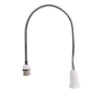 WUIRKONRK B22 to E27 Base Extended Stand Light Bulb Socket Converter, 0.4m | LED Light Bulb Adapter for Home Studio Kitchen