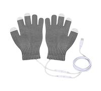 Wuitopue Heated Gloves for Kids - USB Rechargeable Electric Thermal Converter Windproof Mittens for Outdoor Sports & Skiing - Keep Warm & Comfy