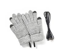 Wuitopue Heated Gloves for Kids - USB Rechargeable, Electric Thermal Converter, Windproof Mittens for Outdoor Sports & Skiing