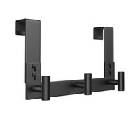 WUIVIUT Over The Door Hooks, Coat Rack Over The Door Heavy Duty Towel Rack Clothes Hanger for Bathroom liveroom Kitchen (3 Hook, Fits 1-3/4'' Thick)