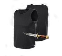 Wujgbnhg Stab Proof Vest,Resistant Vests,Anti-Cut Concealed Stab Proof Vest,Black,Tactical Lightweight Security Protection,for Night Shift,Security Guards,Police,Machine Washable
