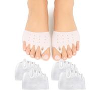 WujialingMM Hyggear Silicone Toe Separators for Women & Men,4 Packs Toe Separators Bunion Corrector Cushion,Breathable Soft and Comfortable Gel Foot Cushions,Multiple Colors