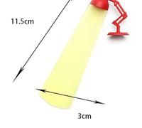 WUJIHE 1pcs Table Lamp Modeling Reading Bookmark Portable Notepad Novel Memo Page Clip Multifunctional Office Document Marking Paging(Red)