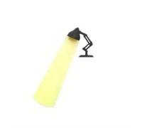 WUJIHE 1pcs Table Lamp Modeling Reading Bookmark Portable Notepad Novel Memo Page Clip Multifunctional Office Document Marking Paging(Black)