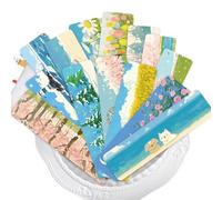 WUJIHE 30pcs Happiness Time Bookmarks Decoration Card School Stationary Supplies Reading Pages Books Labeled DIY Aesthetic Bookmarks
