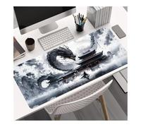 WUJIHE Chinese Loong Dragon Symbol Of Auspicious Power Large Mouse Pad Office Computer Laptop Game Mouse Mat Gamers Keyboard Desk Mat(400X800X2mm)