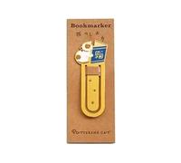 WUJIHE Japanese-Style Cat Metal Bookmark Hollowing Creative Pagination Mark Kawaii School and Office Supplies Gifts(Blue Book)