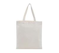 WUJIHE Large Capacity Black White Canvas Shoulder Tote Bag Folding Simple Casual Handbag Reusable DIY Shoulder Bag Shopping Bag(Beige 35x40cm)