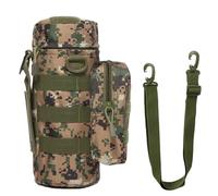 WUJIHE Water Bottle Carrier Bag with Phone Pocket Water Bottle Bag Fits Up to 32 Oz for Outdoor Camping Hiking Cycling Fishing Hunting(Dark Green)