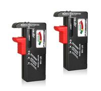 WUJUN 2Pack Battery Tester Checker Multi Size Analogue