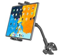 Wukanleng Bike or Motorcycle Tablet Holder, Gooseneck Out Front Bicycle Handlebar iPad Clamp Mount for Road Electric Bike, Scooter, Moto, Universal Cycling Tablet Holder for 4-13" iPad/iPhon/Z Fold