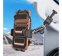 Wukanleng Truck Phone Mount for A Pillar Grab Handle [Anti-Shake] Metal Adjusting Arm Phone Holder Clip for Car, Semi Truck, Pickup, SUV, Van, Tractor, Excavator, Front Loader, Fit for iPhone 17 16 15