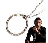 Wukesify Magic Toy Metal Rings Chain | Cool Magic Tricks Props Metal Knot On Chain Game - Educational Classic Linking Iron Hoops Fun Magic Trick Playing Props Toys for Kids Show