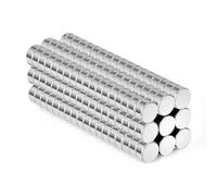 Wukong 100 Pcs 6x3mm Mini Round Magnets for DIY 3D Printer Miniatures Refrigerator Office
