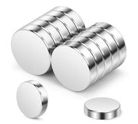 Wukong 15x4mm Round Strong Magnets, 10 Pack Small Fridge Magnets for Whiteboards, Fridge, Crafts, Notice Board DIY Project