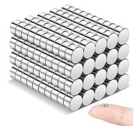 Wukong 200Pcs 4x2mm Strong Refrigerator Magnets, Multi-Use Board Magnets Office Magnets Durable Magnets for Fridge/Whiteboard/Map/Screen