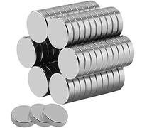 Wukong 30PCS Round Strong Neodymium Magnets, 15mm x 4mm, Silver, Perfect for Fridge, Crafts, Notice Board or Picture Magnet