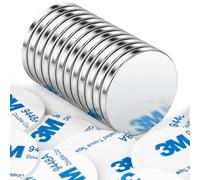 Wukong 32×3mm Magnets Strong, 12 Pack Self Adhesive Magnets, Strong Fridge Magnet for Whiteboard, Wooden Boards and Tiles